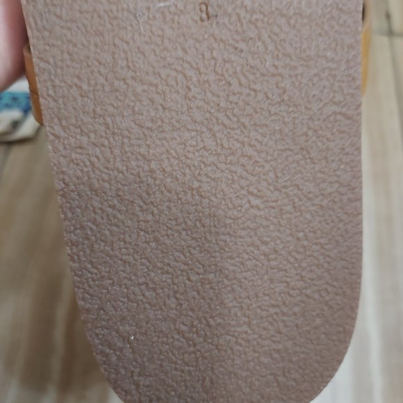 TORY BURCH Brown Miller Cloud Genuine Shearling Thong Sandal - Picture 5 of 7